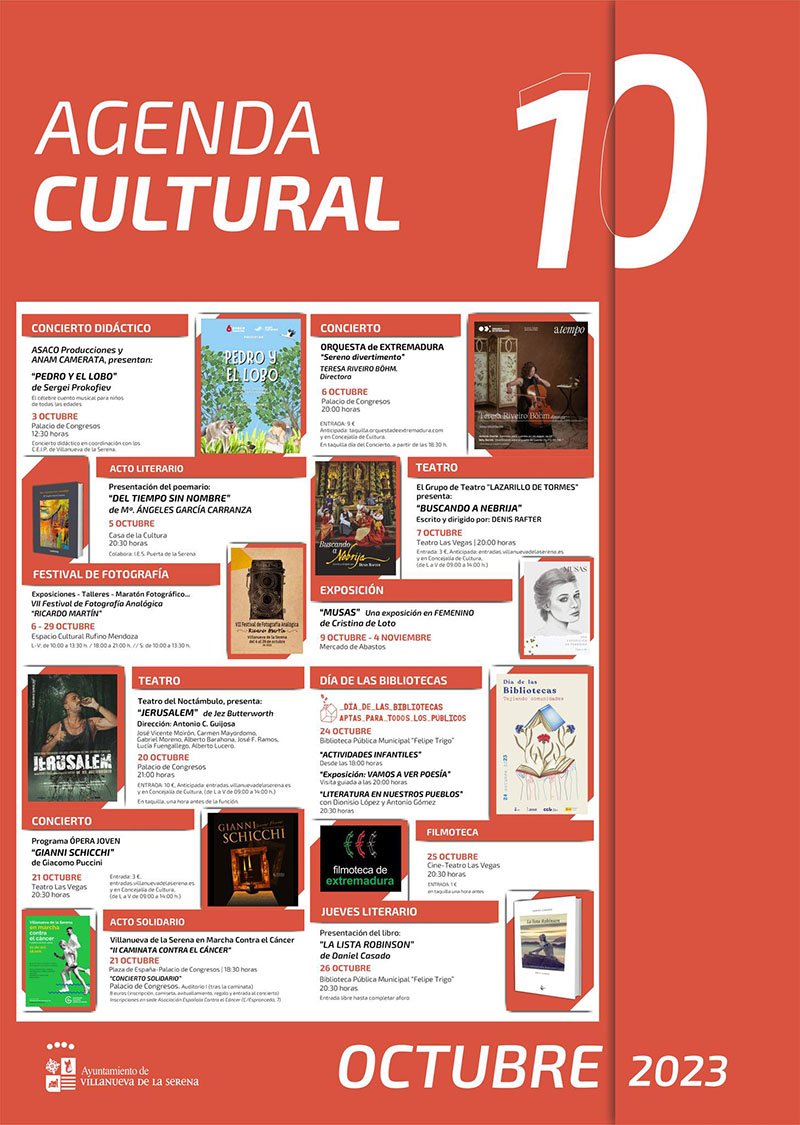 agenda cultural octubre vva