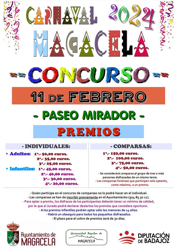 cartel concurso carnaval magacela