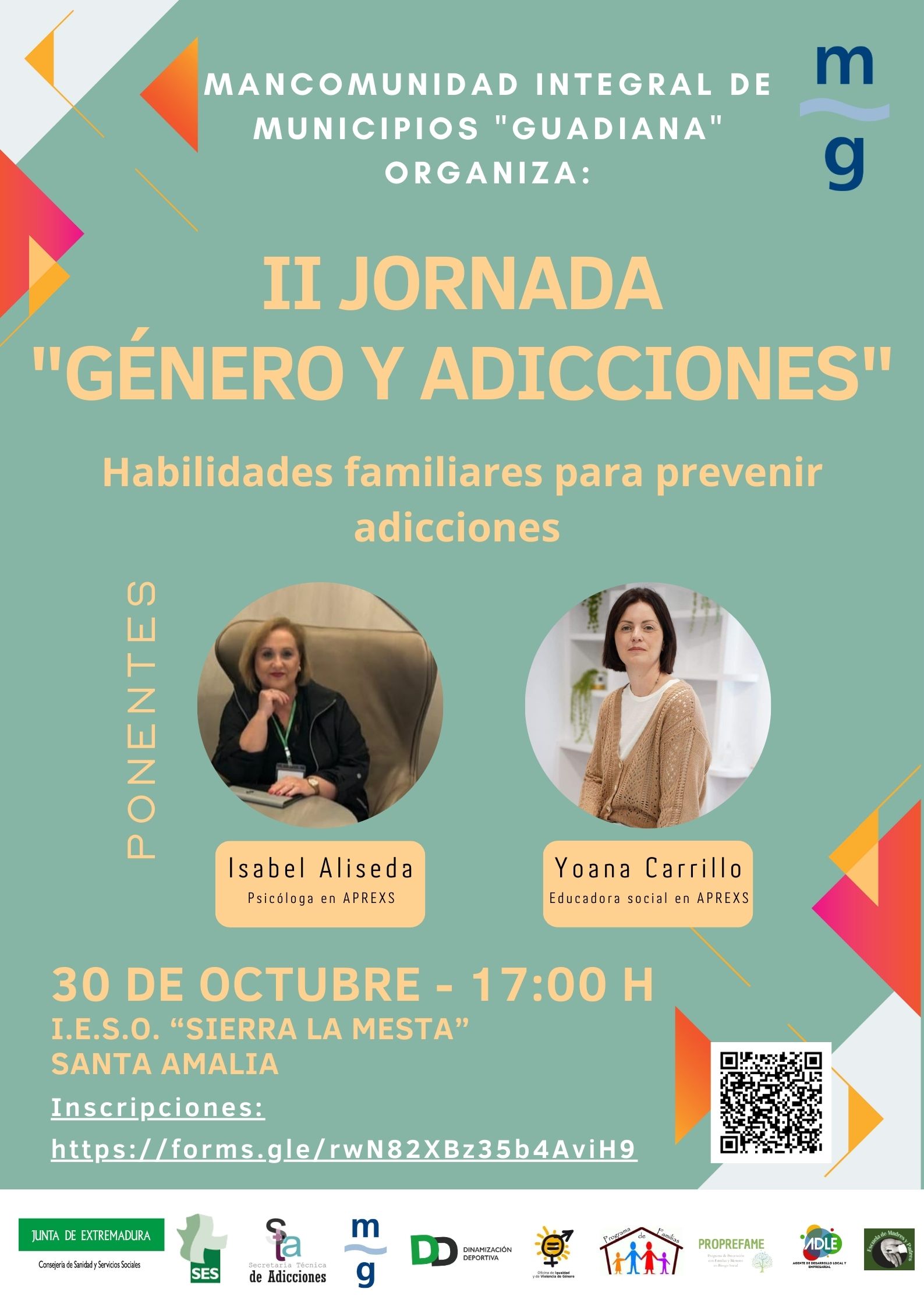 Cartel II Jornada Gnero y adicciones