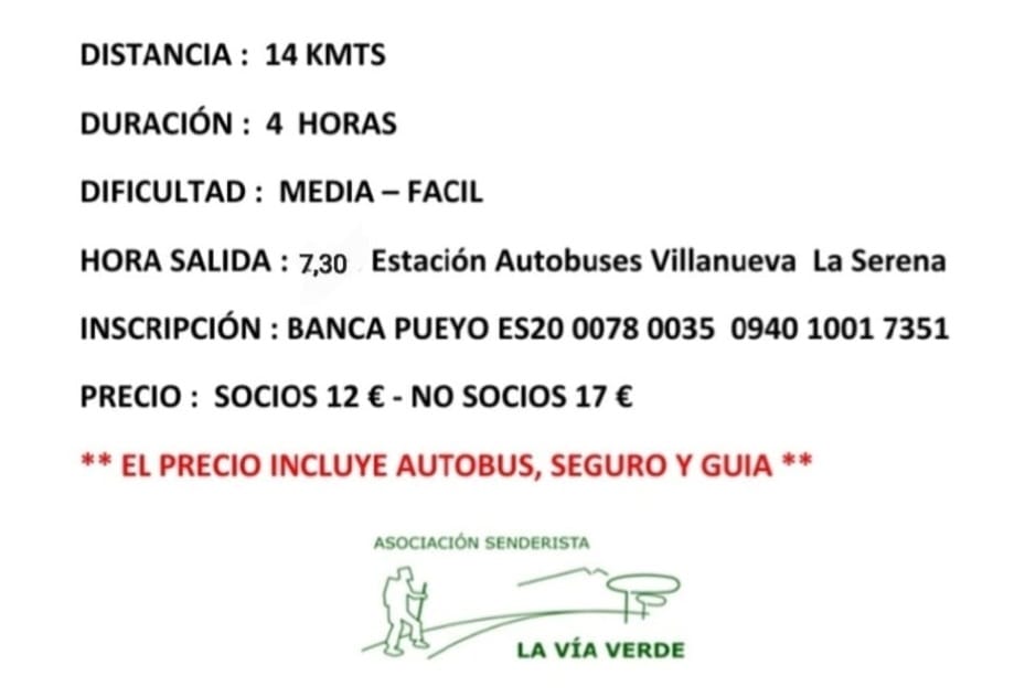 datos senderismo
