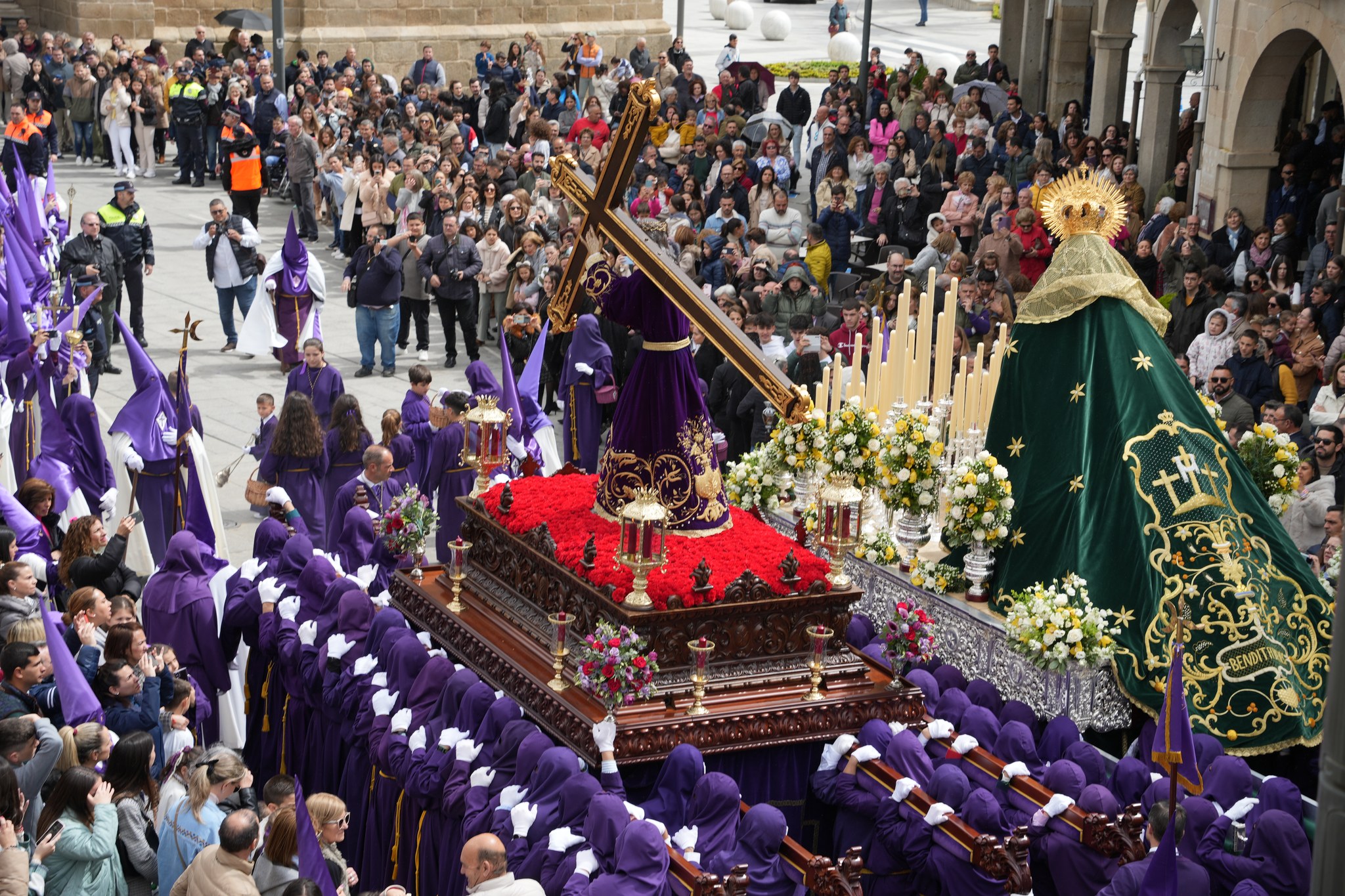 jesus Nazareno vva procesion y virgen del calvario