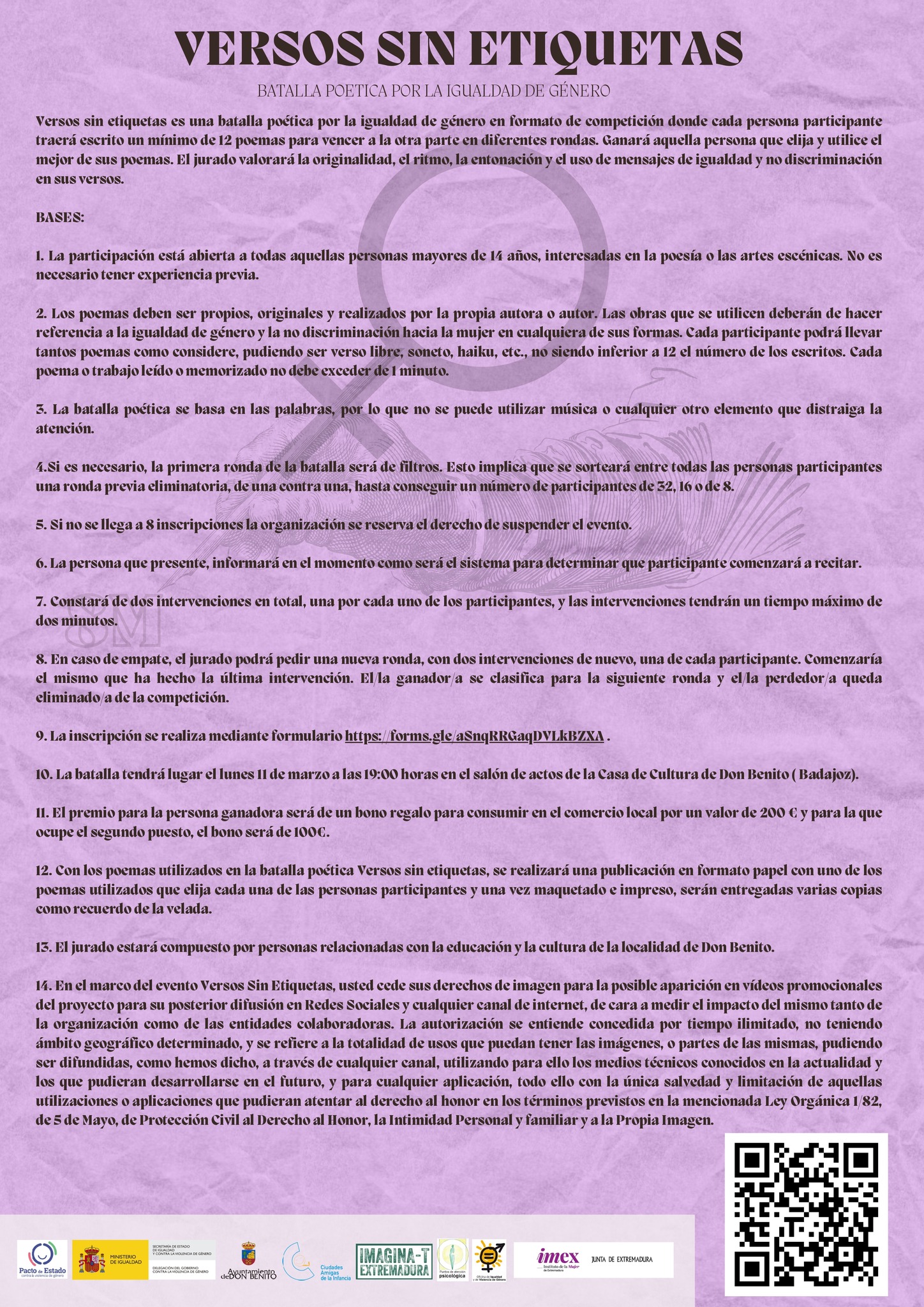 versos sin etiquetas bases