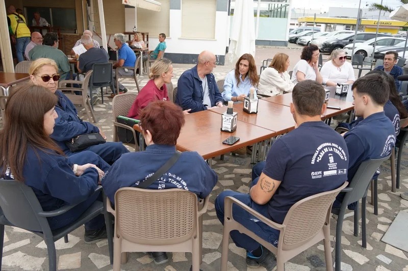 visita alcaldesa curso soldadura