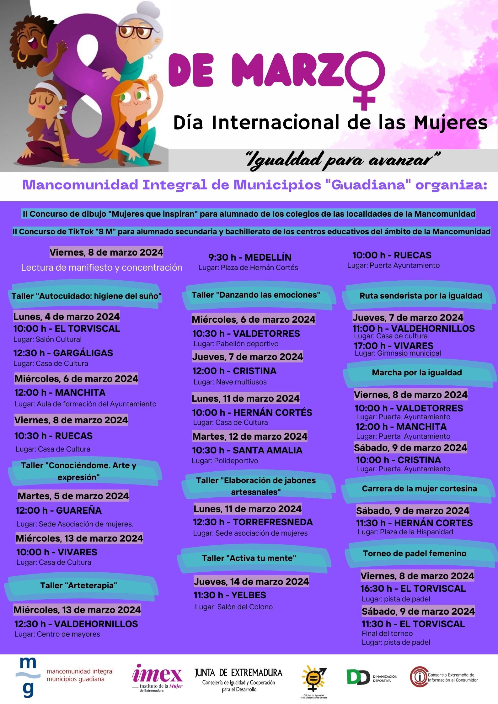 Programa 8M 2024 MANCOMUNIDAD GUADIANA