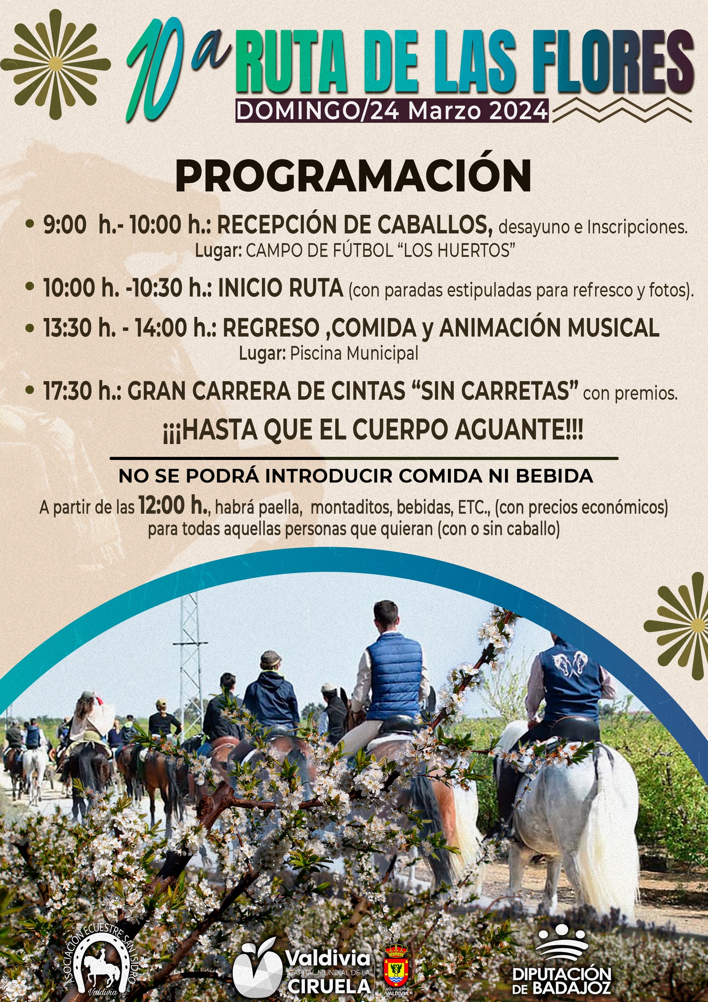 cartel ruta de las flores valdivia