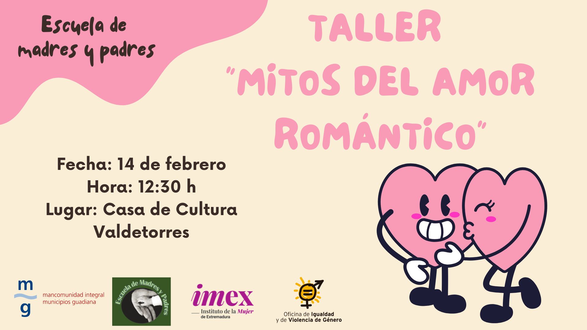 Cartel Taller mitos amor romntico EMYP