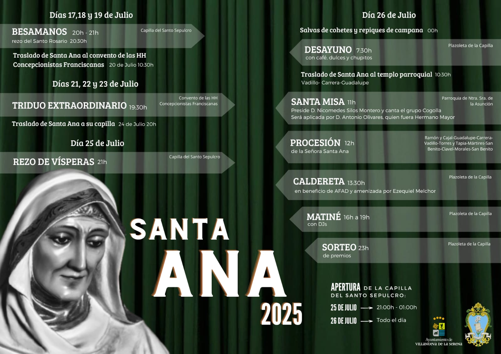 cartel fiestas de santa ana