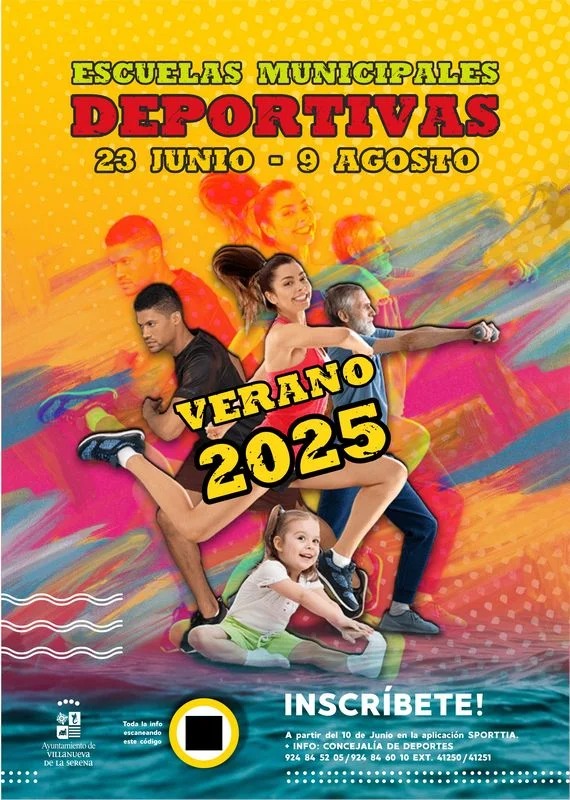 cartel escuela de verano