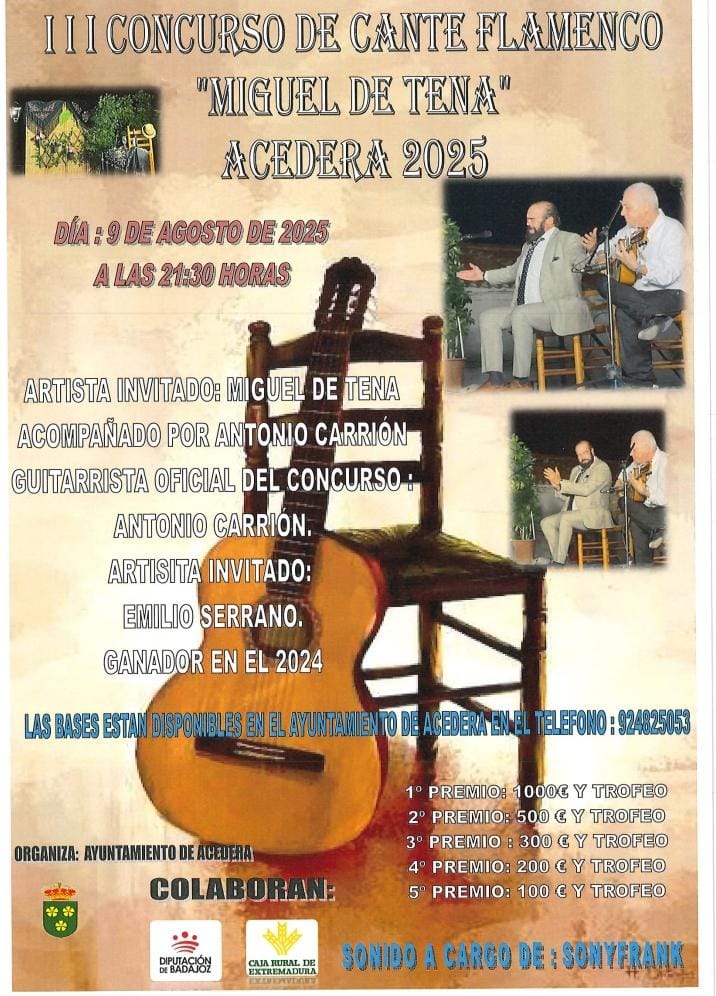 cartel cante acedera
