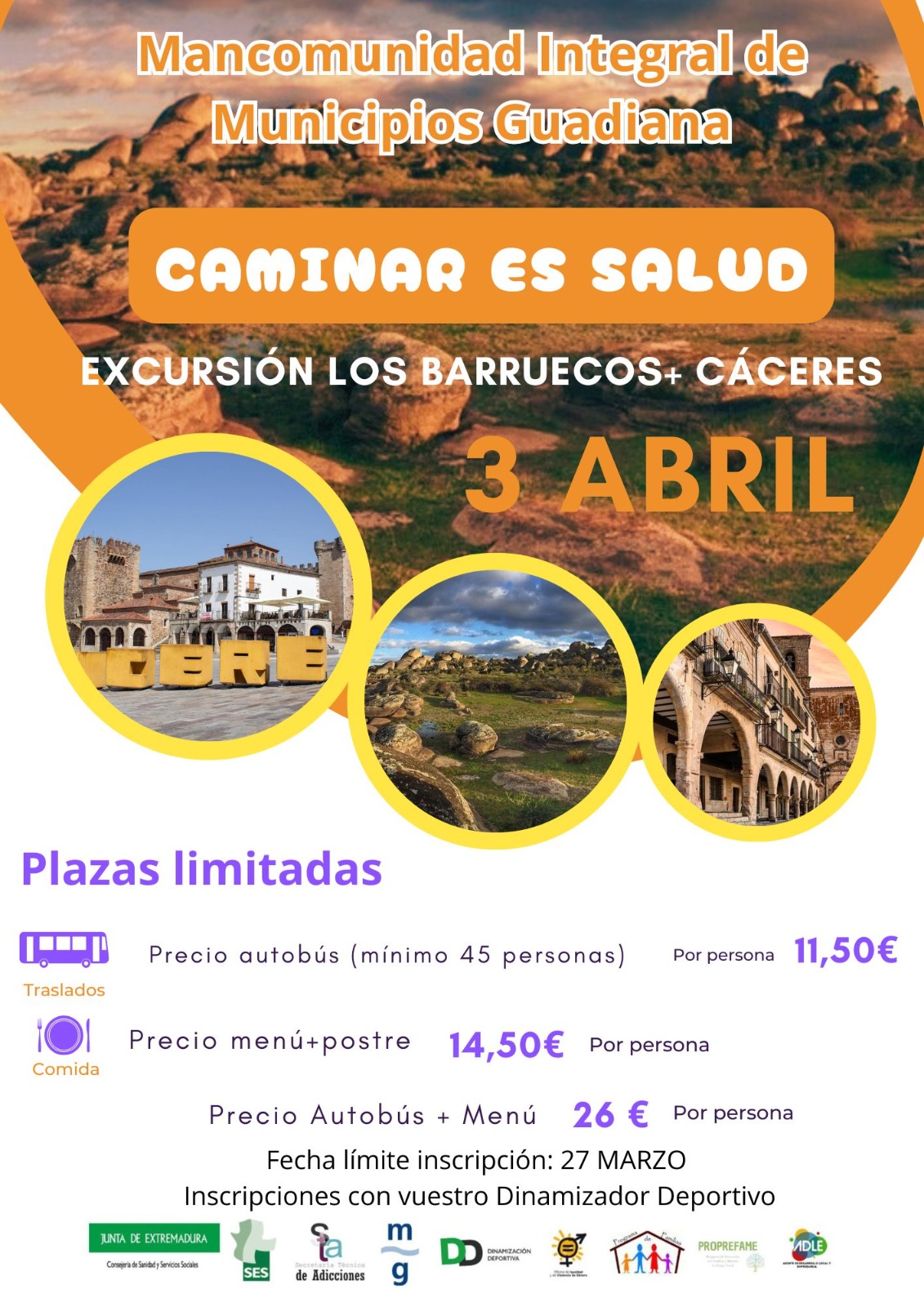 Cartel Ruta Barruecos CaminarEsSalud