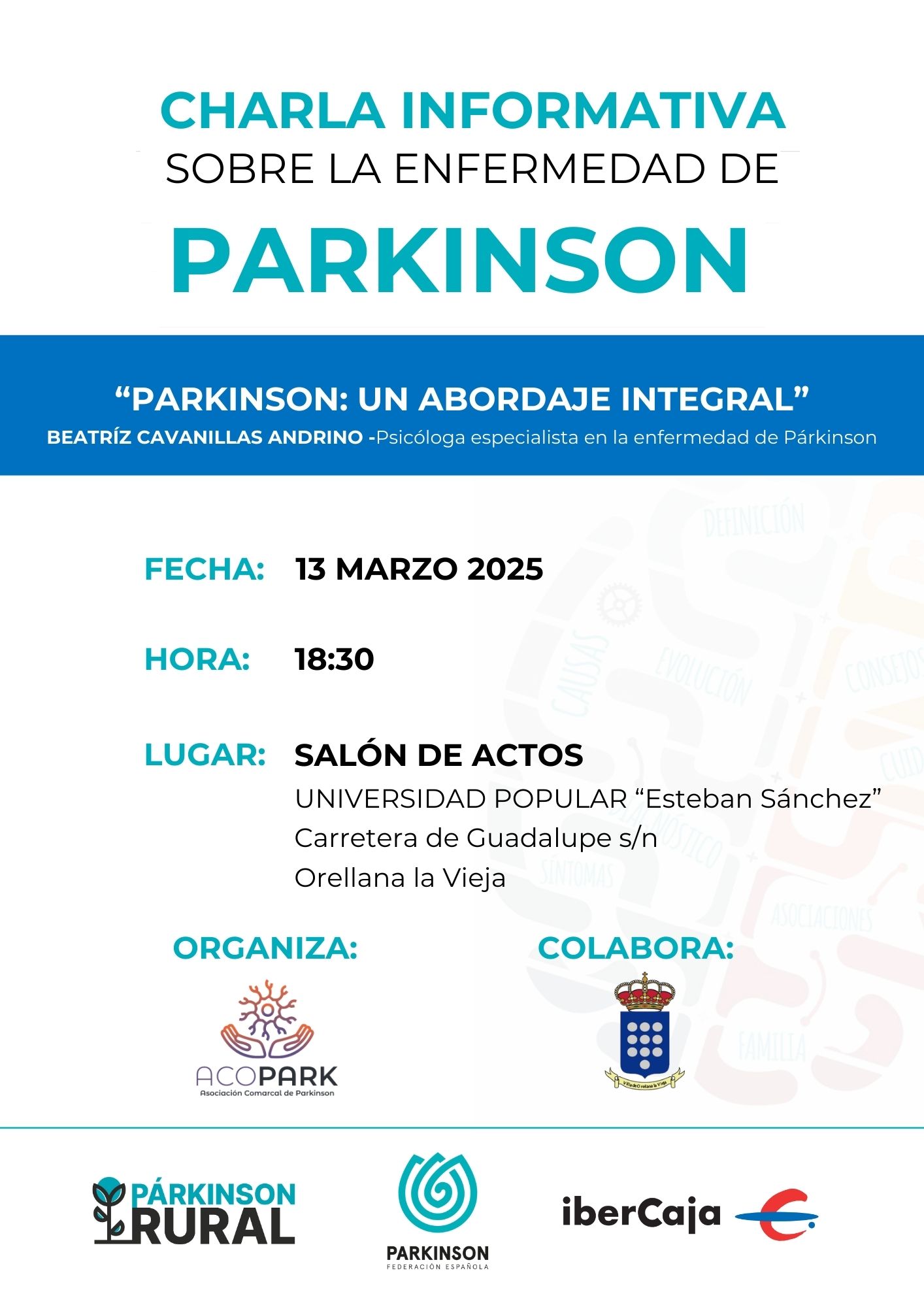 Charla Prkinson Orellana la Vieja