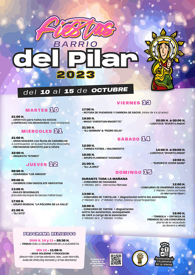 CARTEL fiestas barrio PILAR VVA2