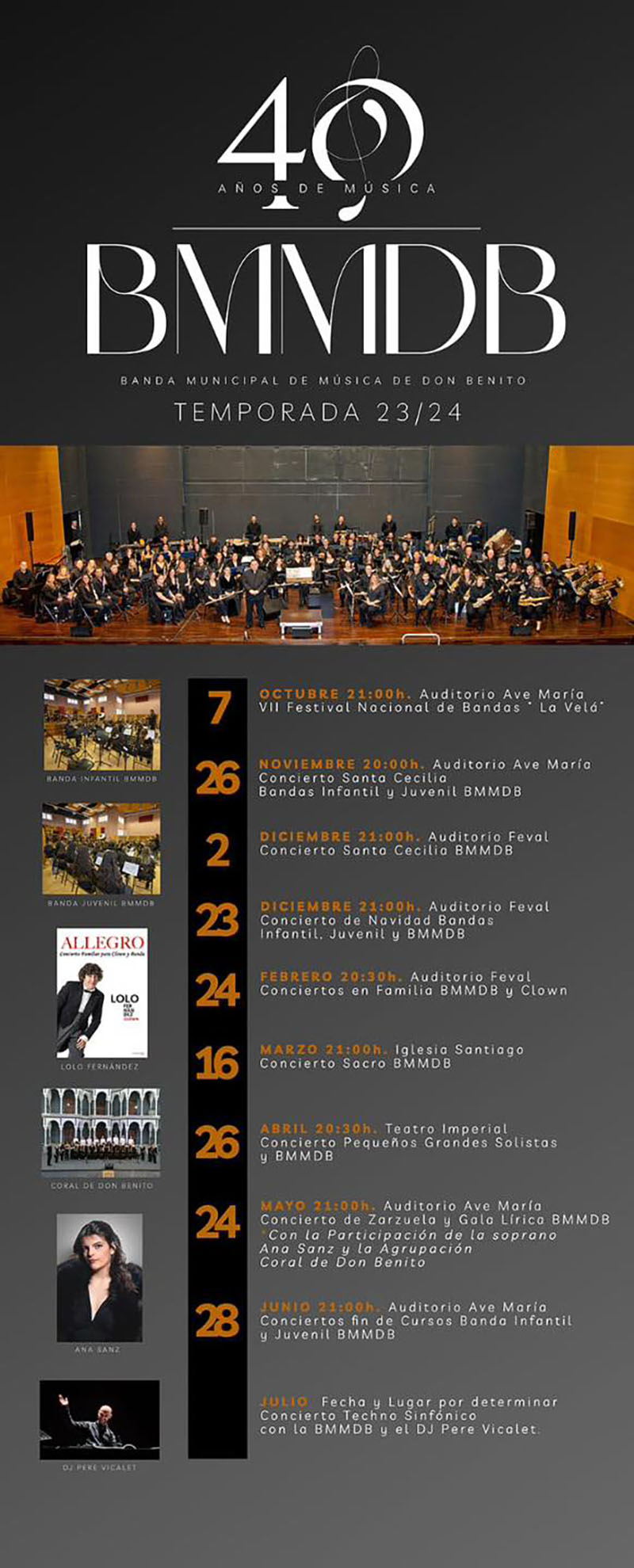 banda conciertos aniversario