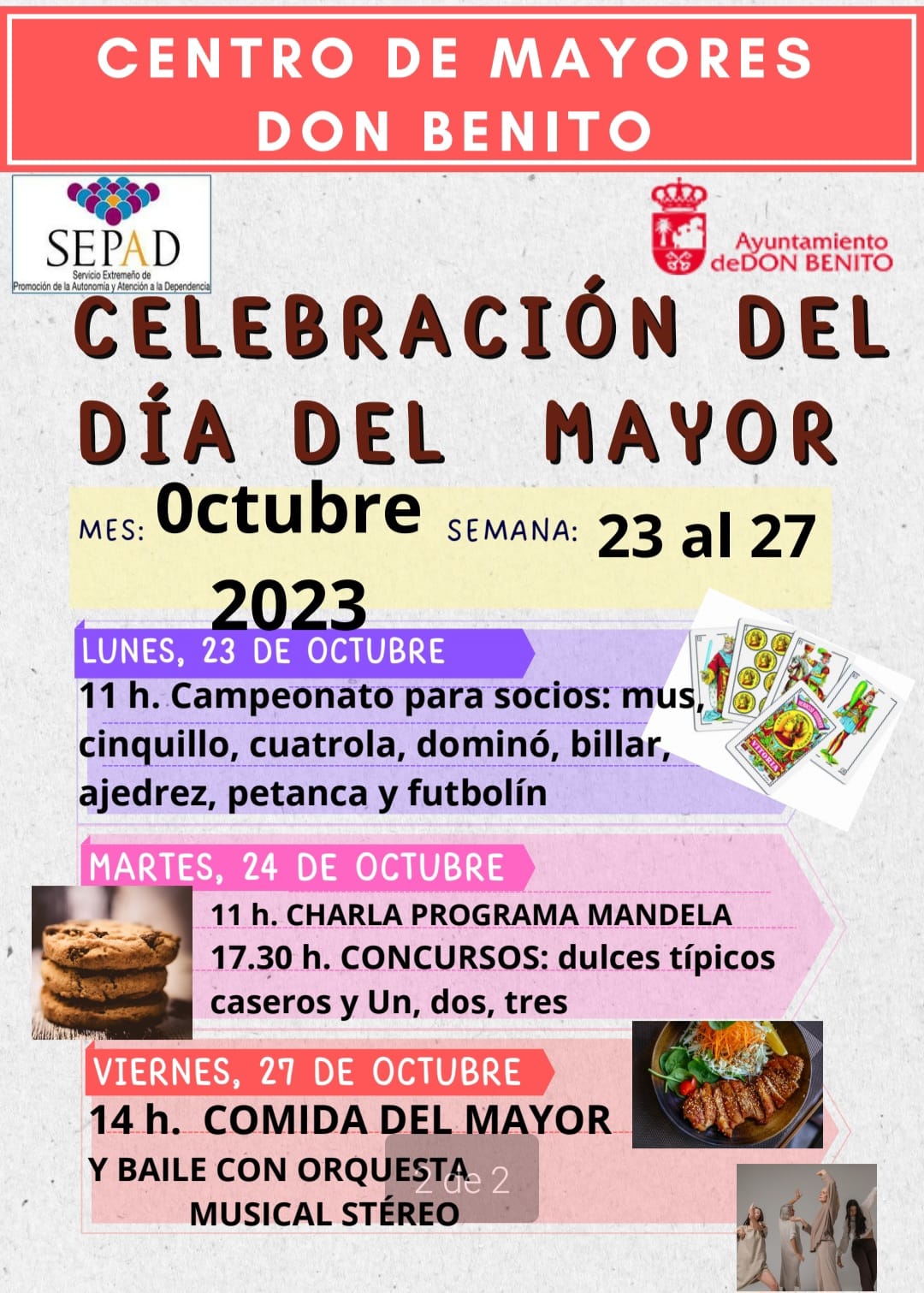 cartel CENTRO MAYORES DB