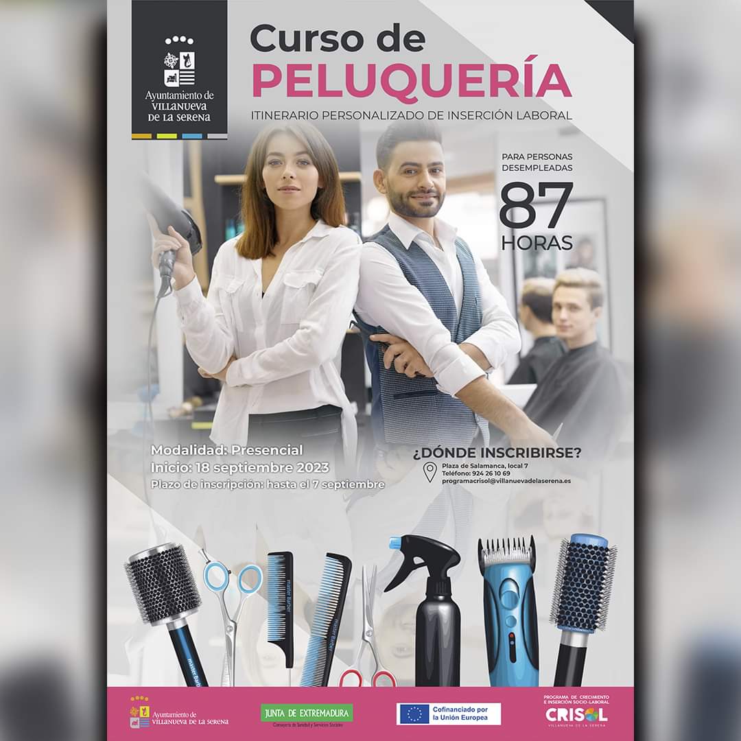 curso peluqueria vva cartel