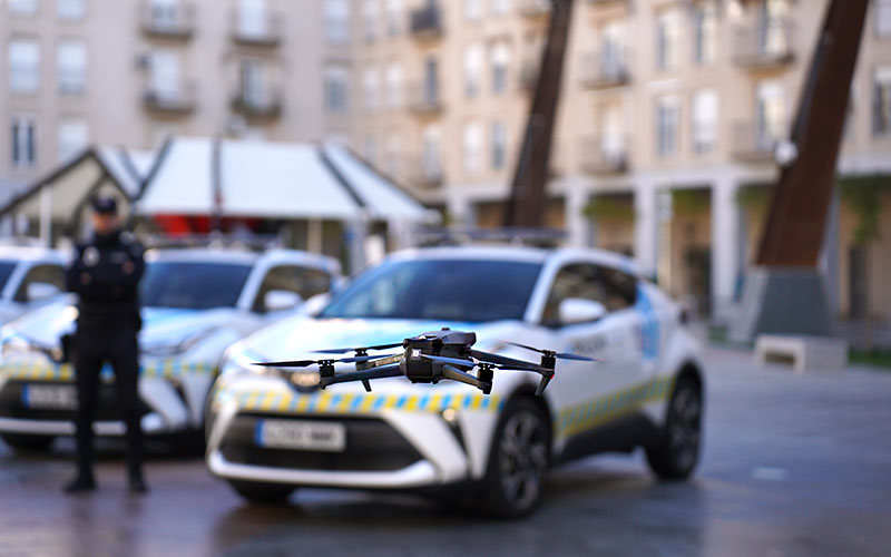 dron policia local