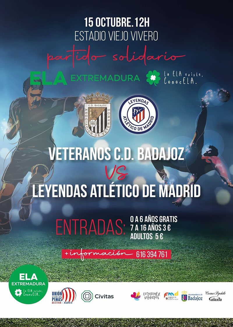 CARTEL PARTIDO SOLIDARIO futbol atletico madrid