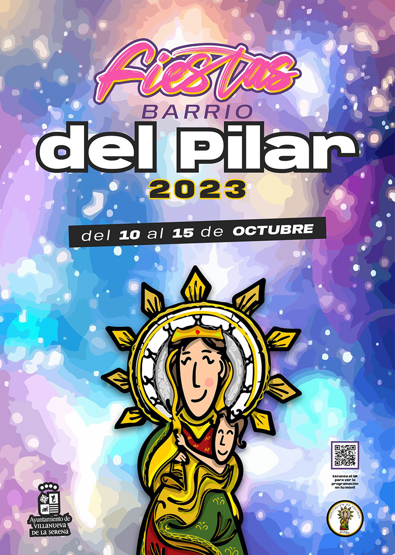 CARTEL fiestas barrio PILAR VVA