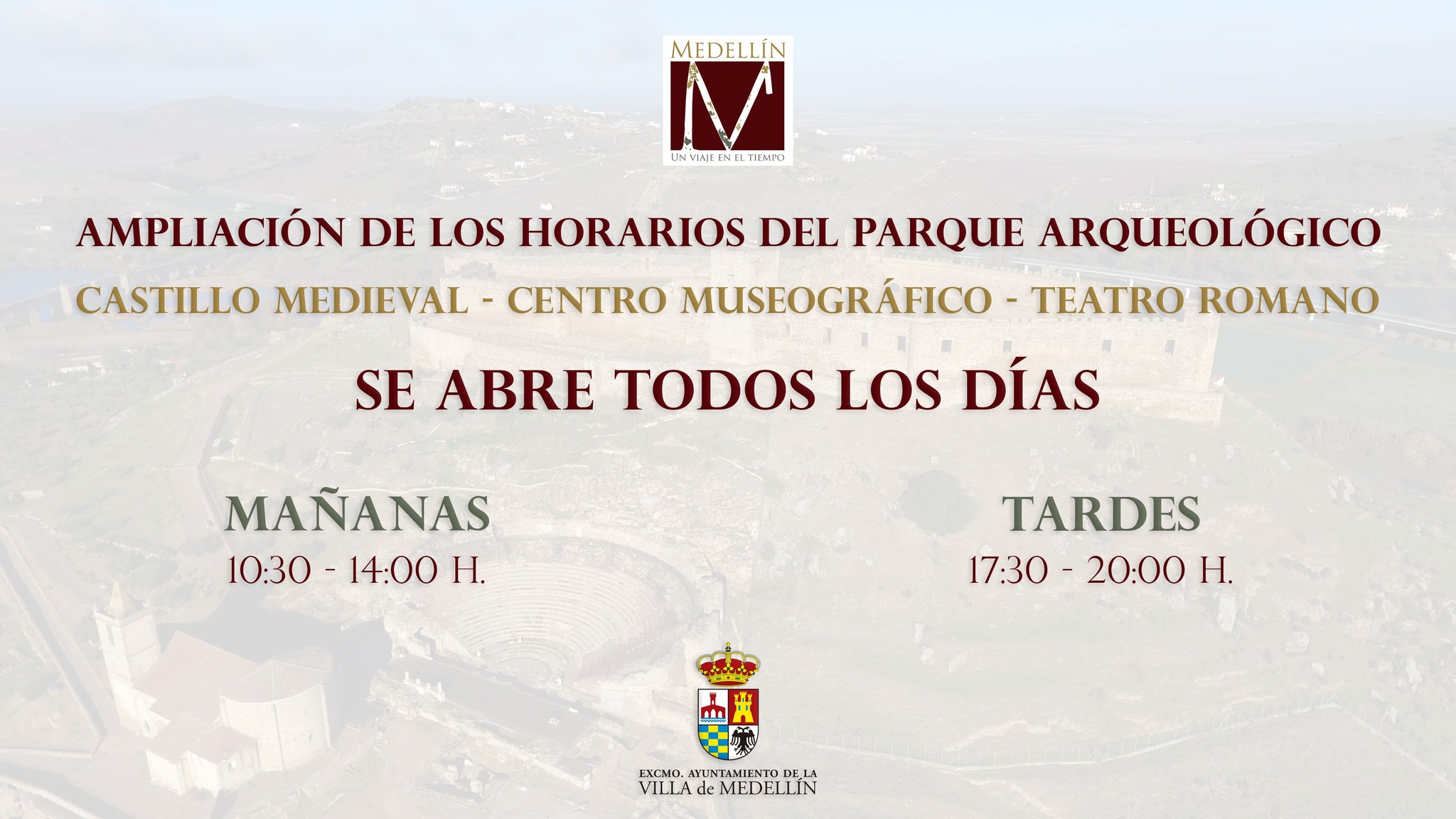 cartel ampliacion horarios monumentos medellin