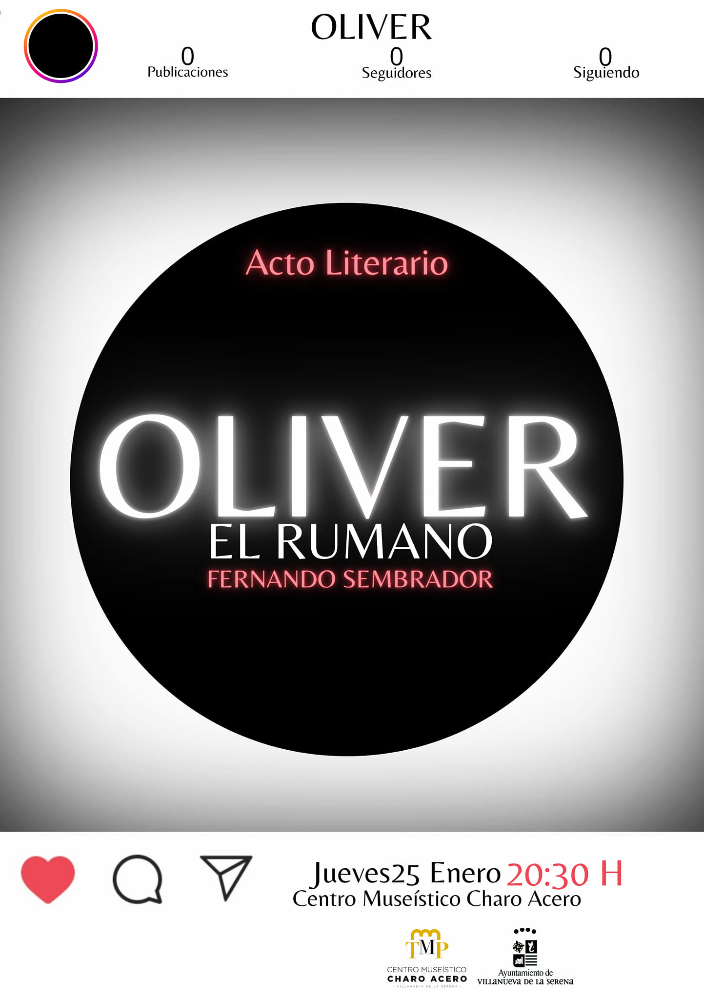 jueves literario oliver el rumano