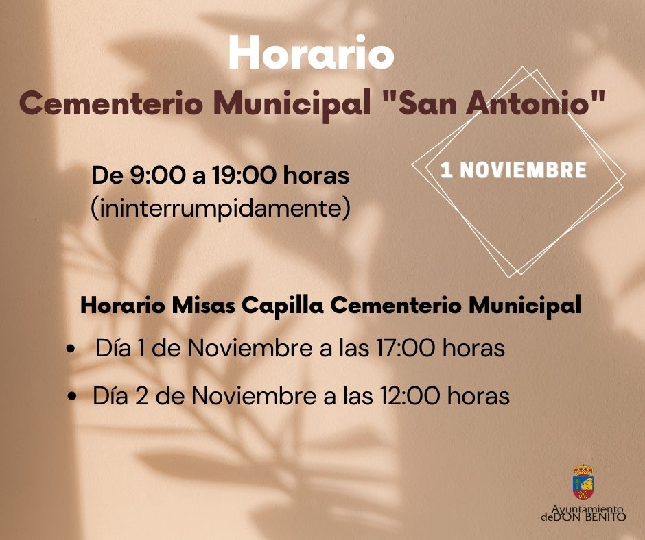 horarios cementerio