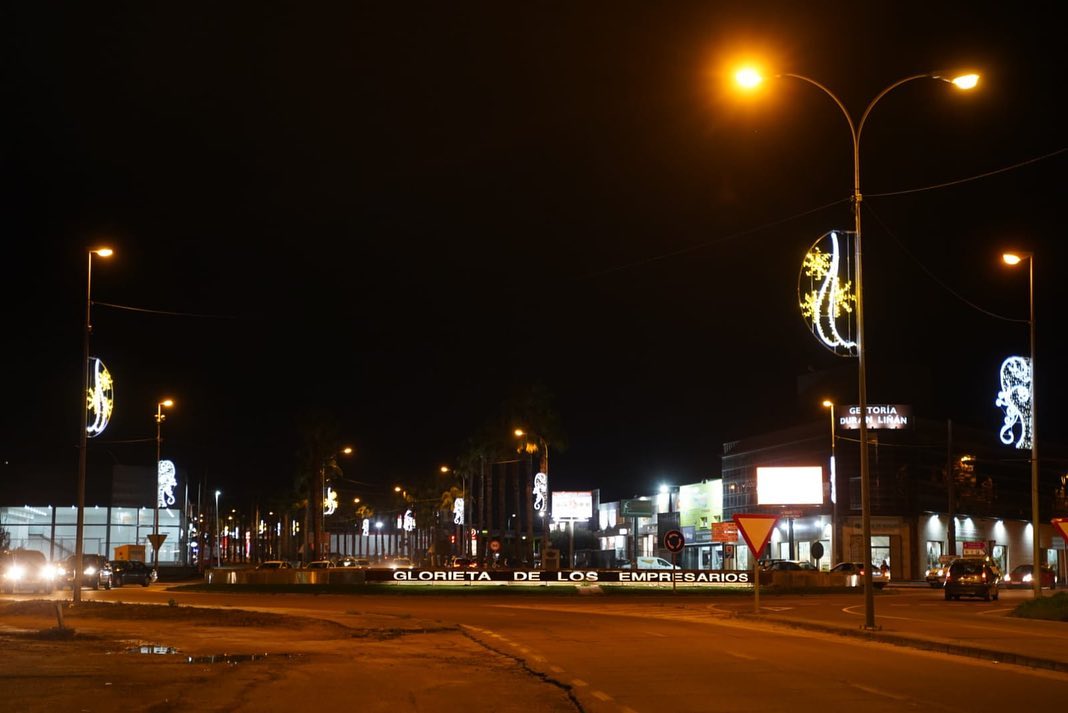 iluminacion avenida Vegas Altas