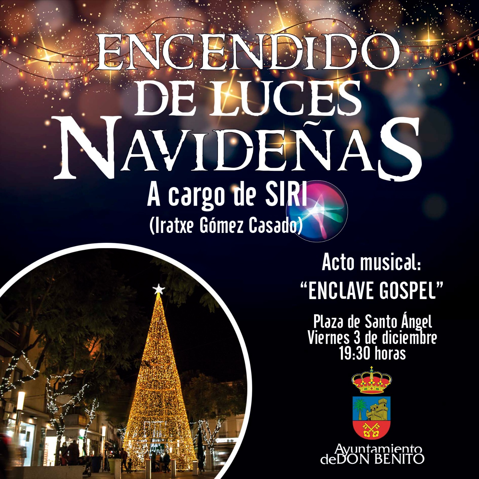 cartel encendido don benito