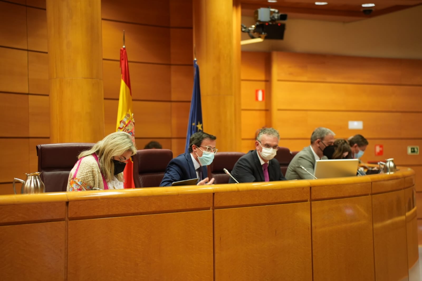 alcaldes don benito y villanueva en el Senado