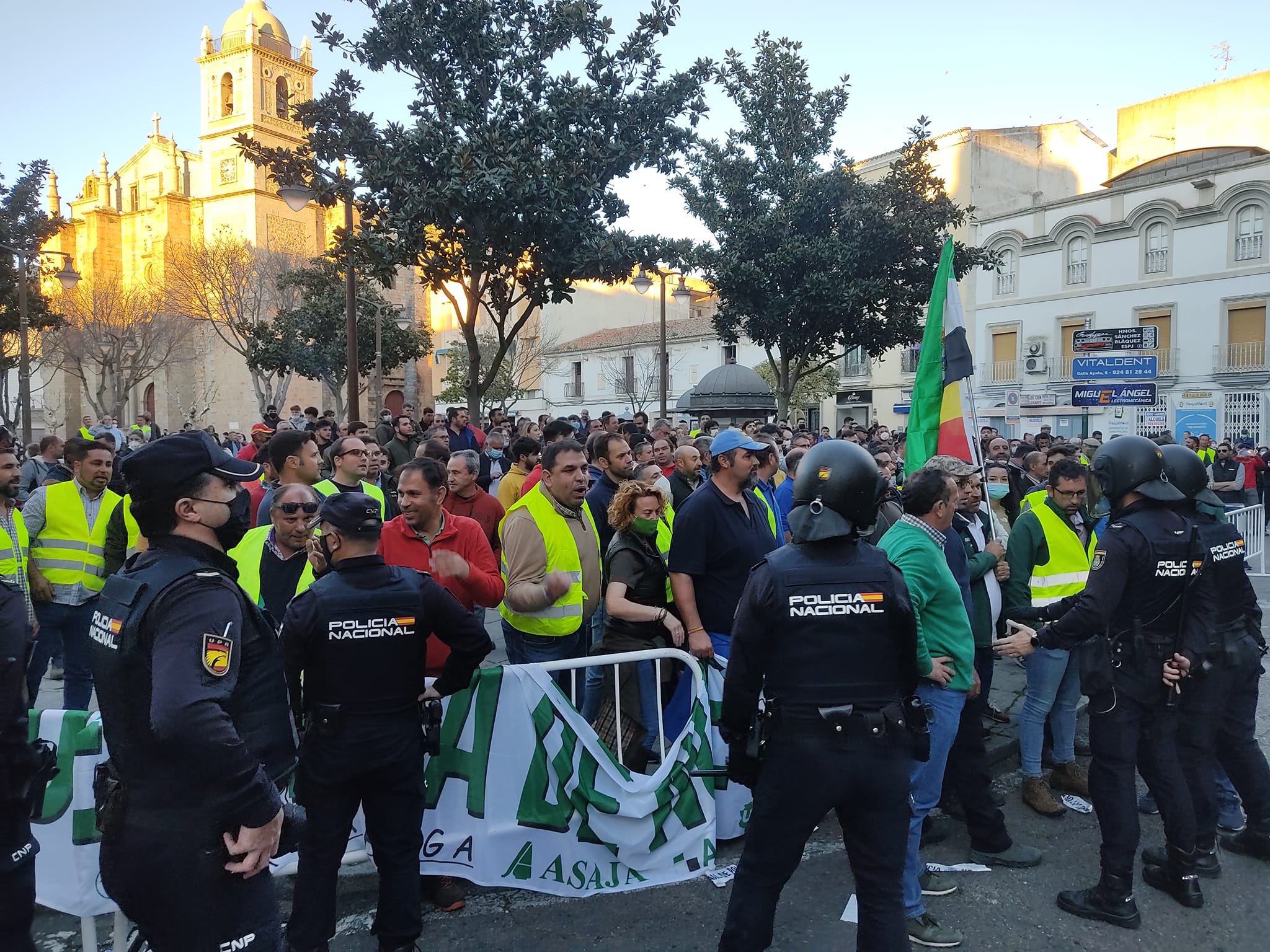protesta agraria en Don Benito
