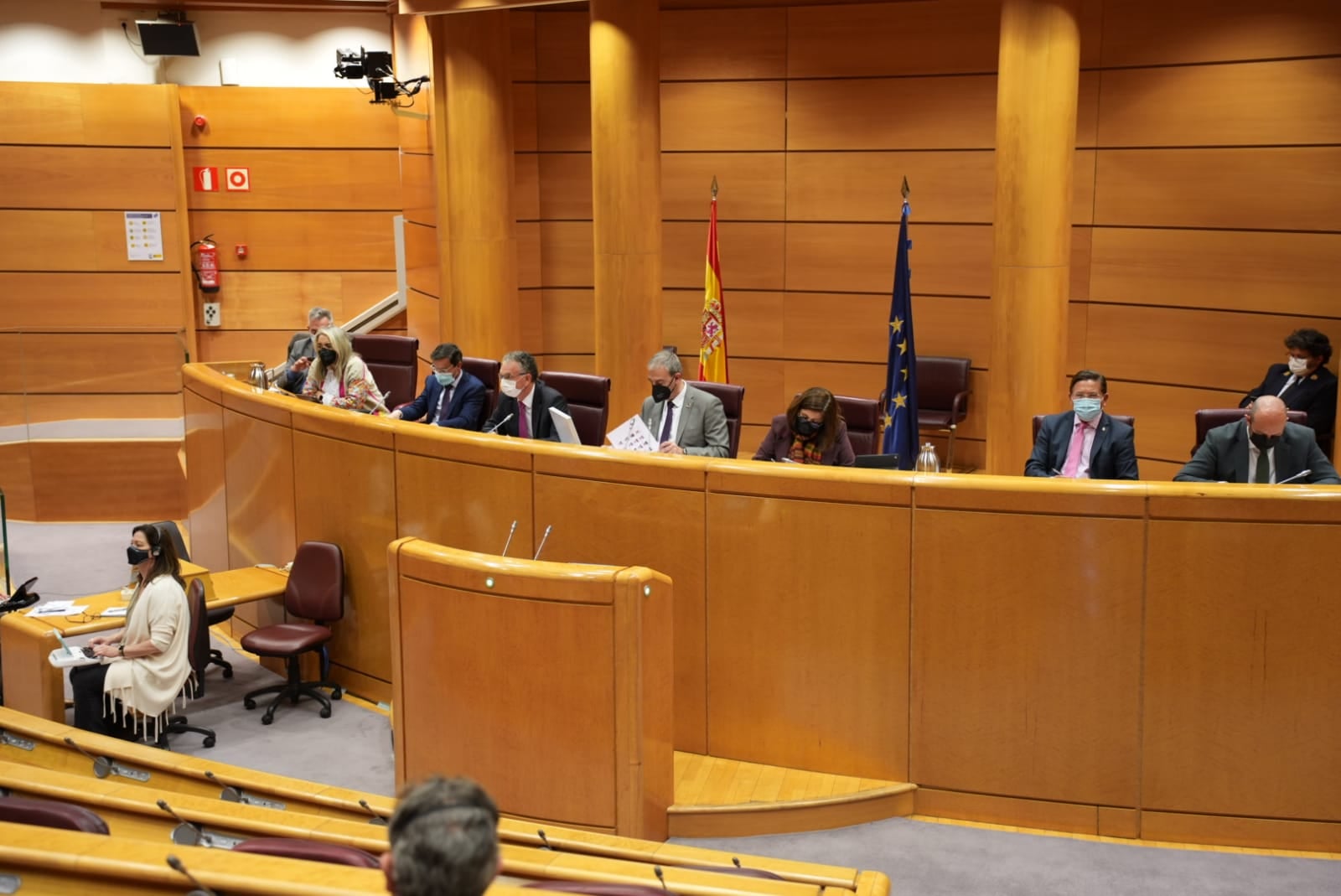 alcaldes don benito y villanueva en el Senado