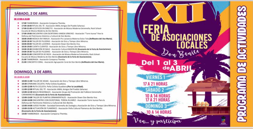 programa feria asociaciones Don Benito