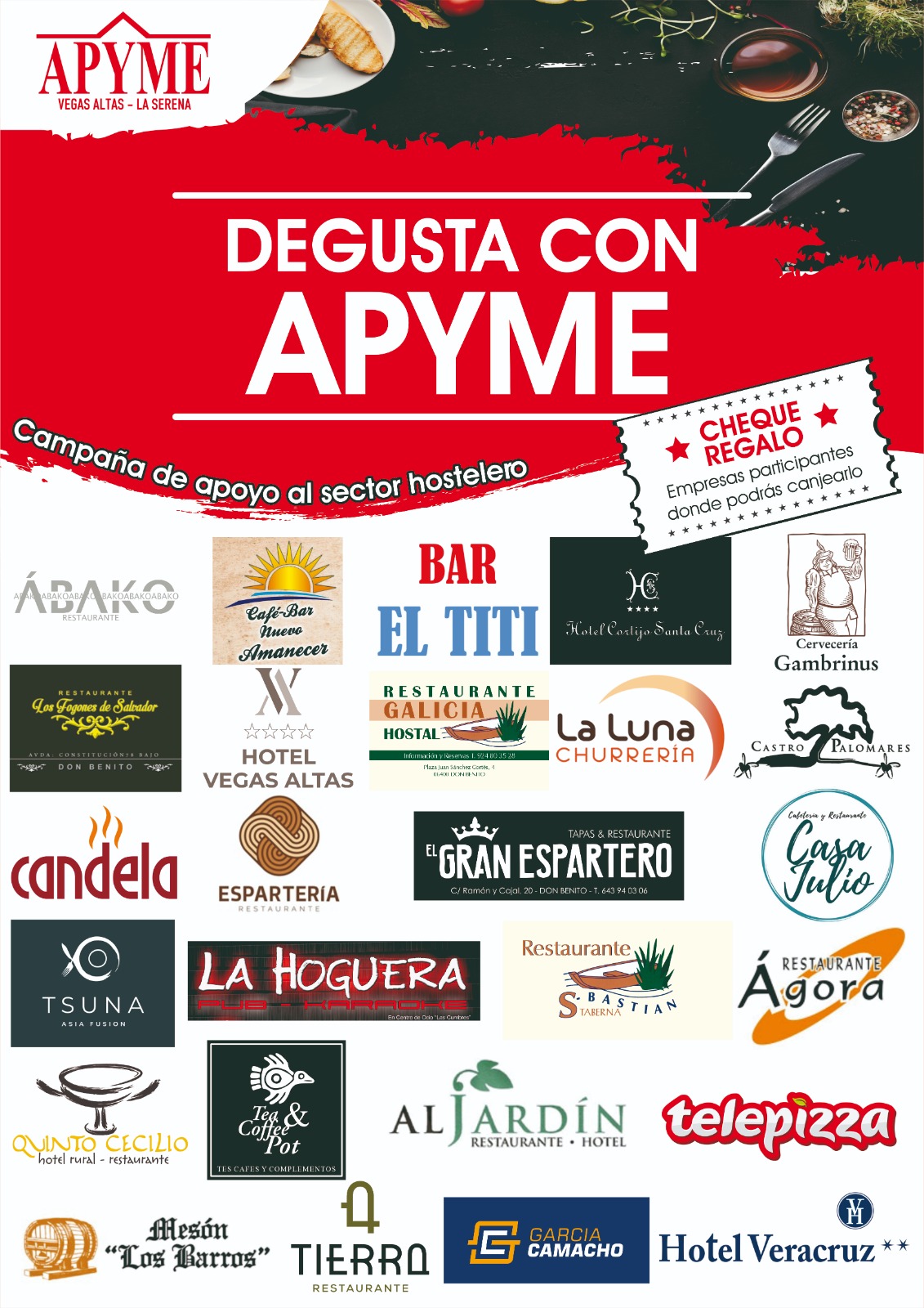 Se pone en marcha la campaña Degusta con APYME en apoyo del sector hostelero