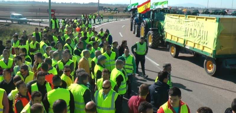 agricultores protesta