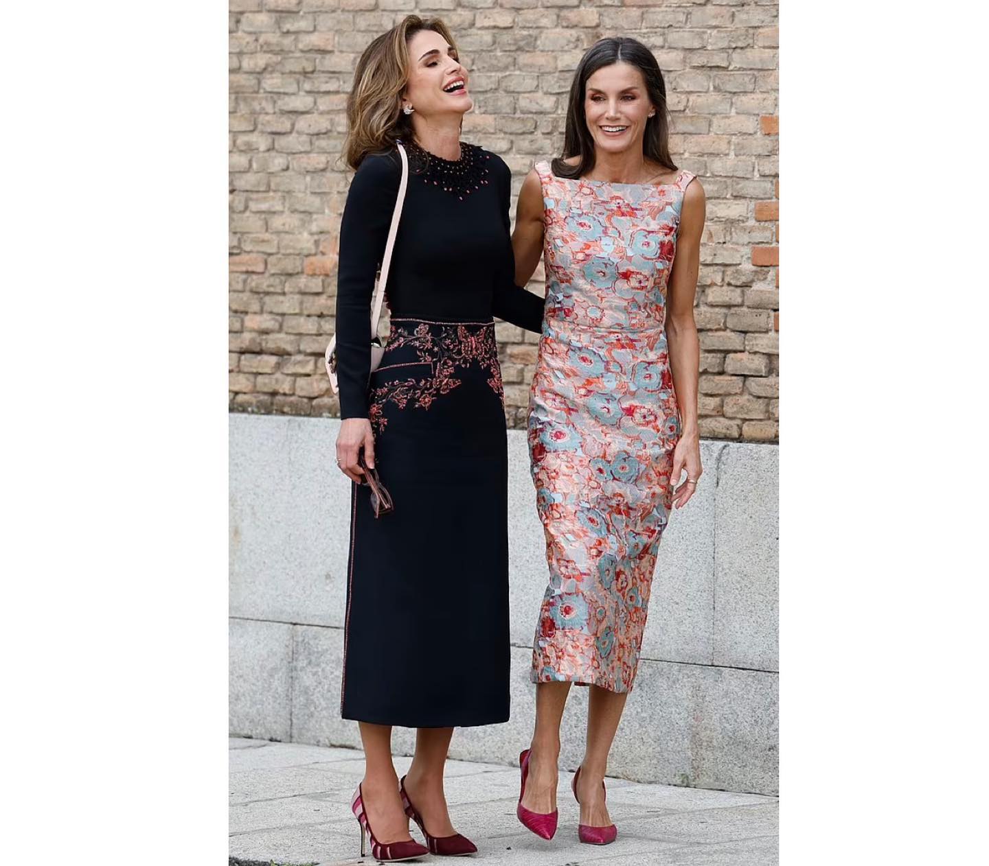 letizia y la reina de jordania