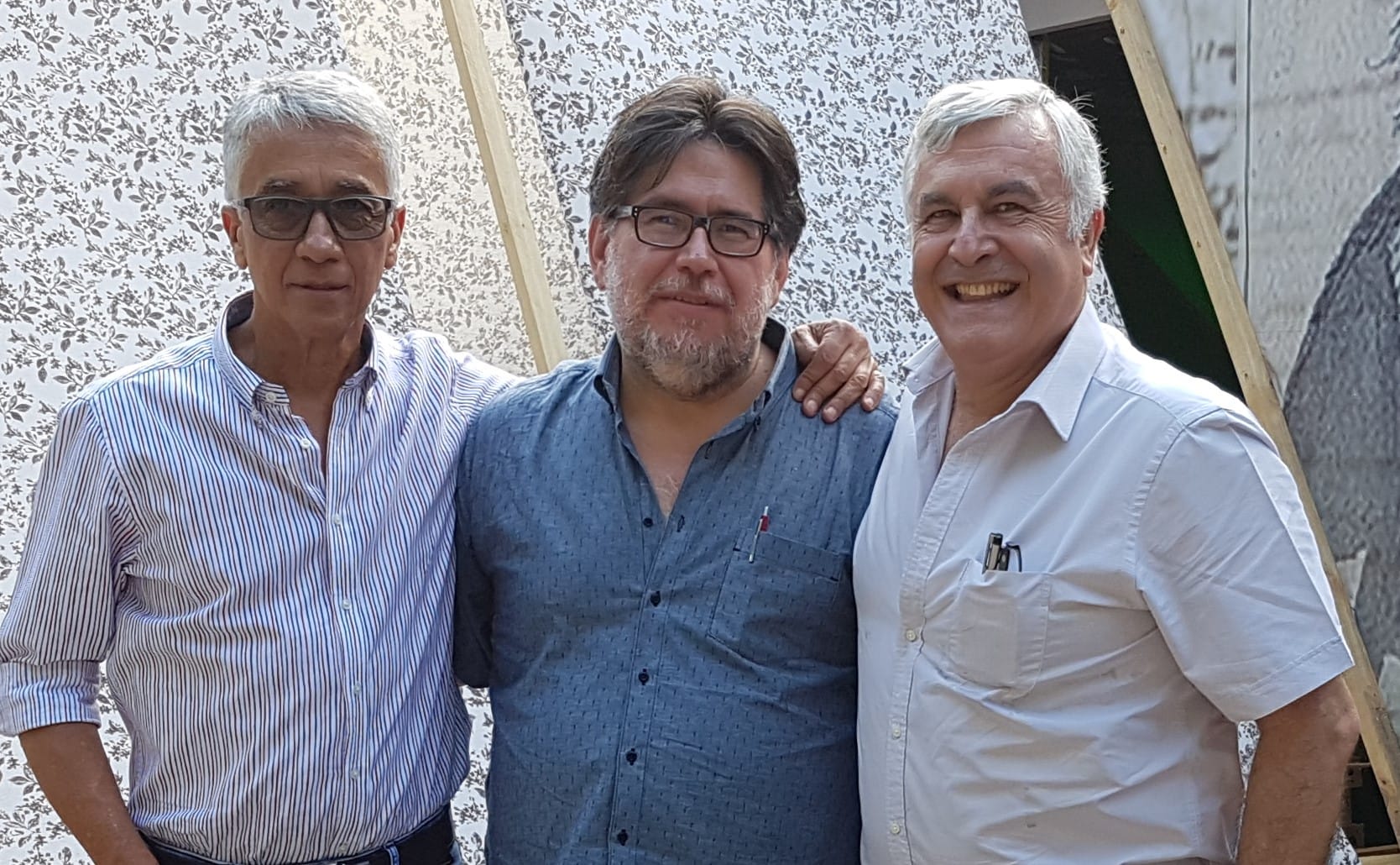 florez con Juan Diego Mejía y Juan Felipe Robledo