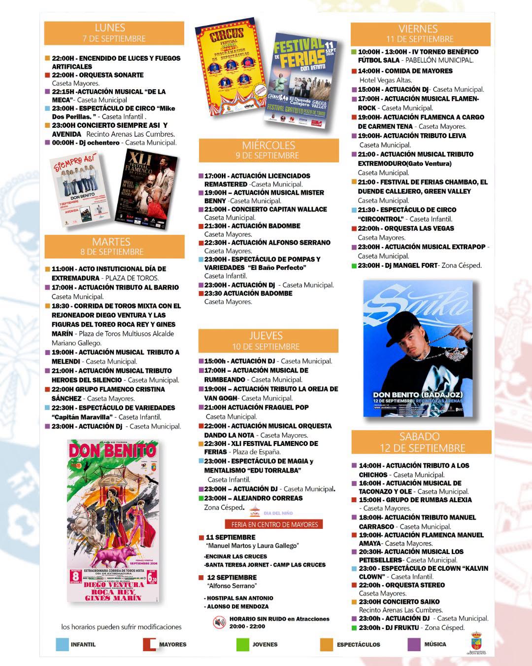 feria don benito programa