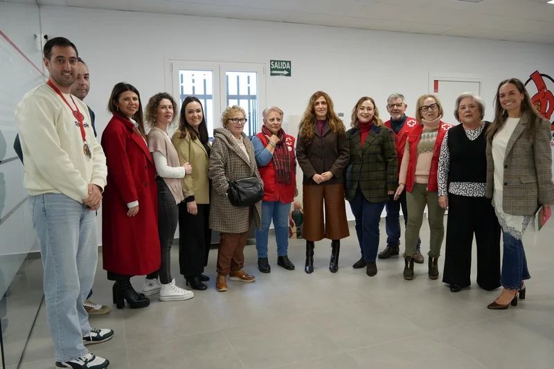 cruz roja visita alcaldesa