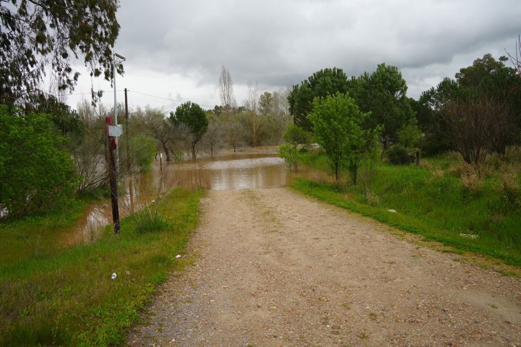 camino dañado en villanueva
