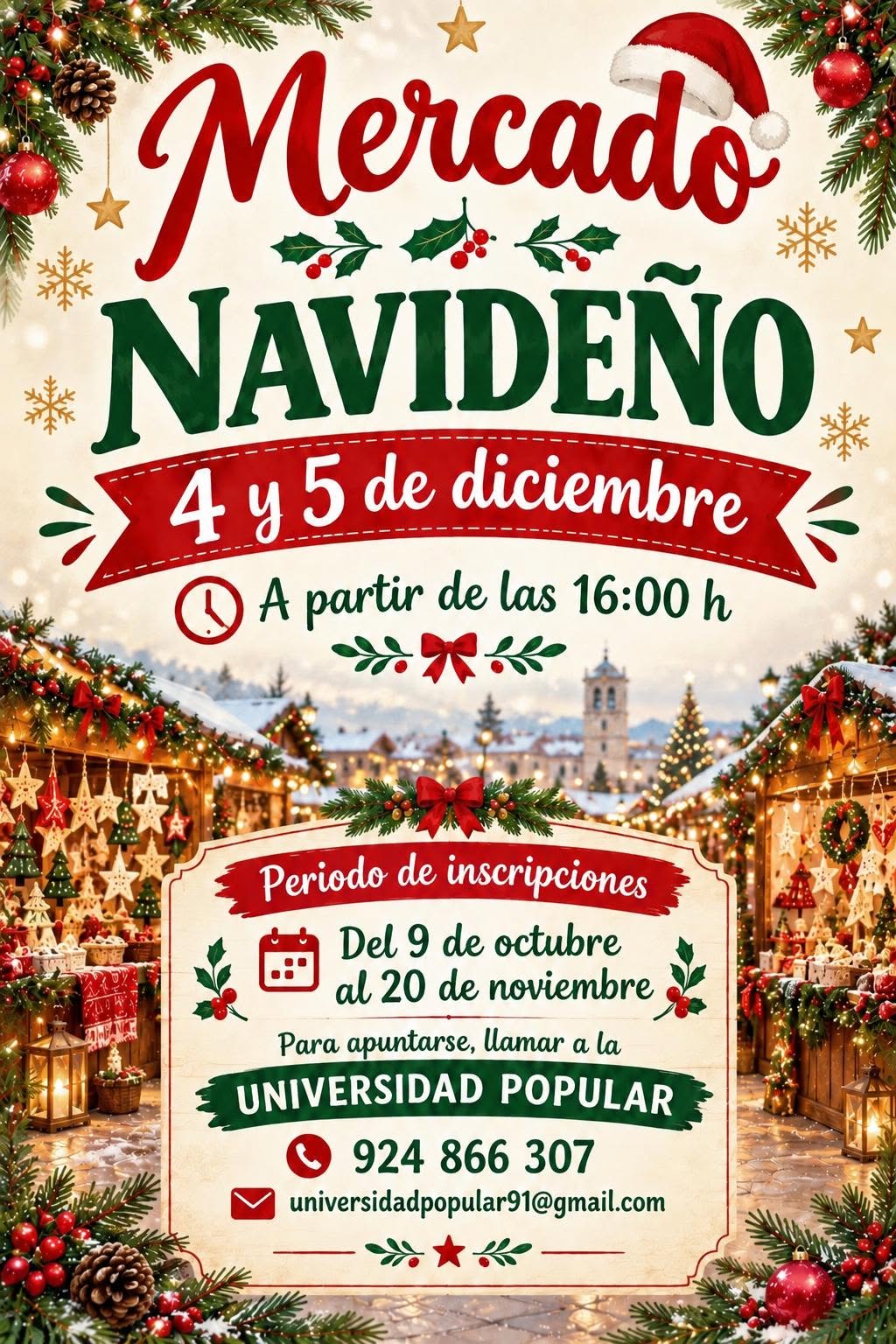 mercado navideño orellana