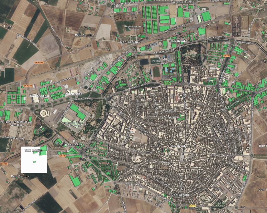 mapa electricidad don benito