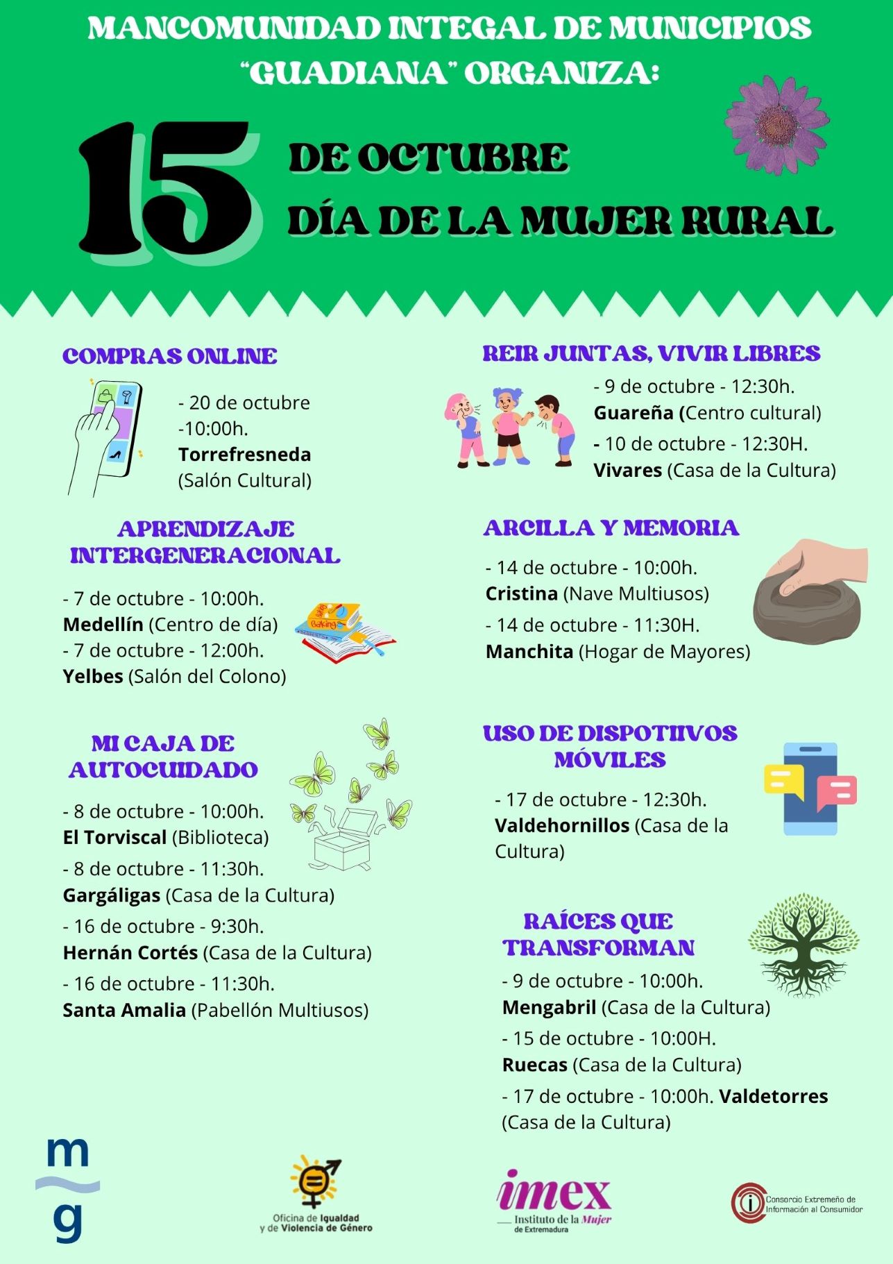 mujer rural mancomunidad guadiana