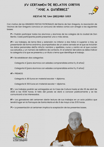XV CERTAMEN DE RELATOS CORTOS 2025