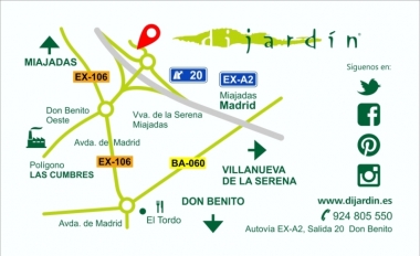 En el punto rojo de este mapa se ubica DIJARDÍN