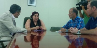 Reunión con la consejera, Begoña García