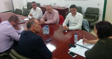 reunión sobre el regadío de Monterrubio