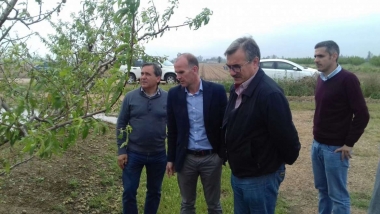 visita para ver daños de las tormentas
