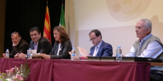 autoridades en el acto de hermanamiento de La Haba y Sant Cugat