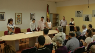momento del homenaje póstumo a Macarena Guisado en Mengabril