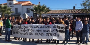Protesta en Puebla de Alcollarín