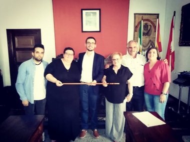 valentin pozo en su toma de posesión